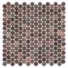 Andova Tiles ANDOVA TILES Orb 0.75" x 0.75" Metal Penny Round Mosaic Tile ANDORB254